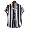 Striped short-sleeved shirt