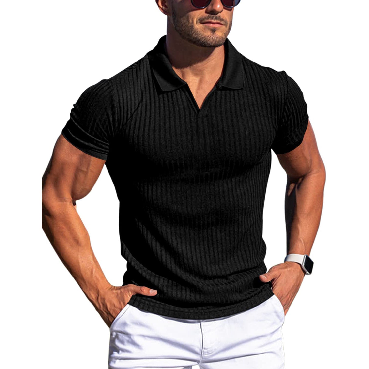 Polo V short-sleeved shirt